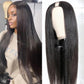 Human Hair U Part Wig Straight Hair Wigs Glueless Machine Wig