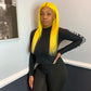 150% Density Yellow Color 13x4 Full Frontal Wig Body Wave Lace Wig