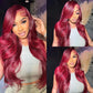 Burgundy Color Natural Straight 13x6 Lace Frontal Wig Quality Vigrin Hair