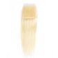 Blonde #613 Color Silky Straight 3 Bundles with 4x4 Transparent Lace Closure