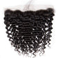 Unprocessed Virgin Hair 3 Bundles Deep Wave with Transparent/HD Lace Frontal