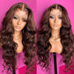 Affordable 4x4/5x5 Transparent Lace Chocolate Brown Lace Closure Wig Body Wave