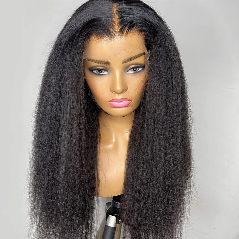 Undetectable Lace Real Swiss HD Lace 13x4 Kinky Straight Lace Front Wig