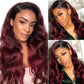 Ombre 99J Color Wig Body Wave 13x6 Lace Front Wig For Women