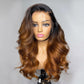 Undetectable Lace Ombre Brown 13x6 HD Lace Frontal Wig Body Wave