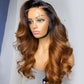 Undetectable Lace Ombre Brown 13x6 HD Lace Frontal Wig Body Wave