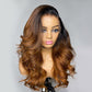 Undetectable Lace Ombre Brown 13x6 HD Lace Frontal Wig Body Wave