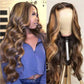 Ombre Brown Highlighted Color 4x4/5x5 Lace Closure Wigs